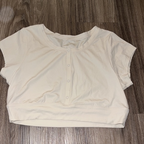 Aerie button down crop top - Picture 3 of 5